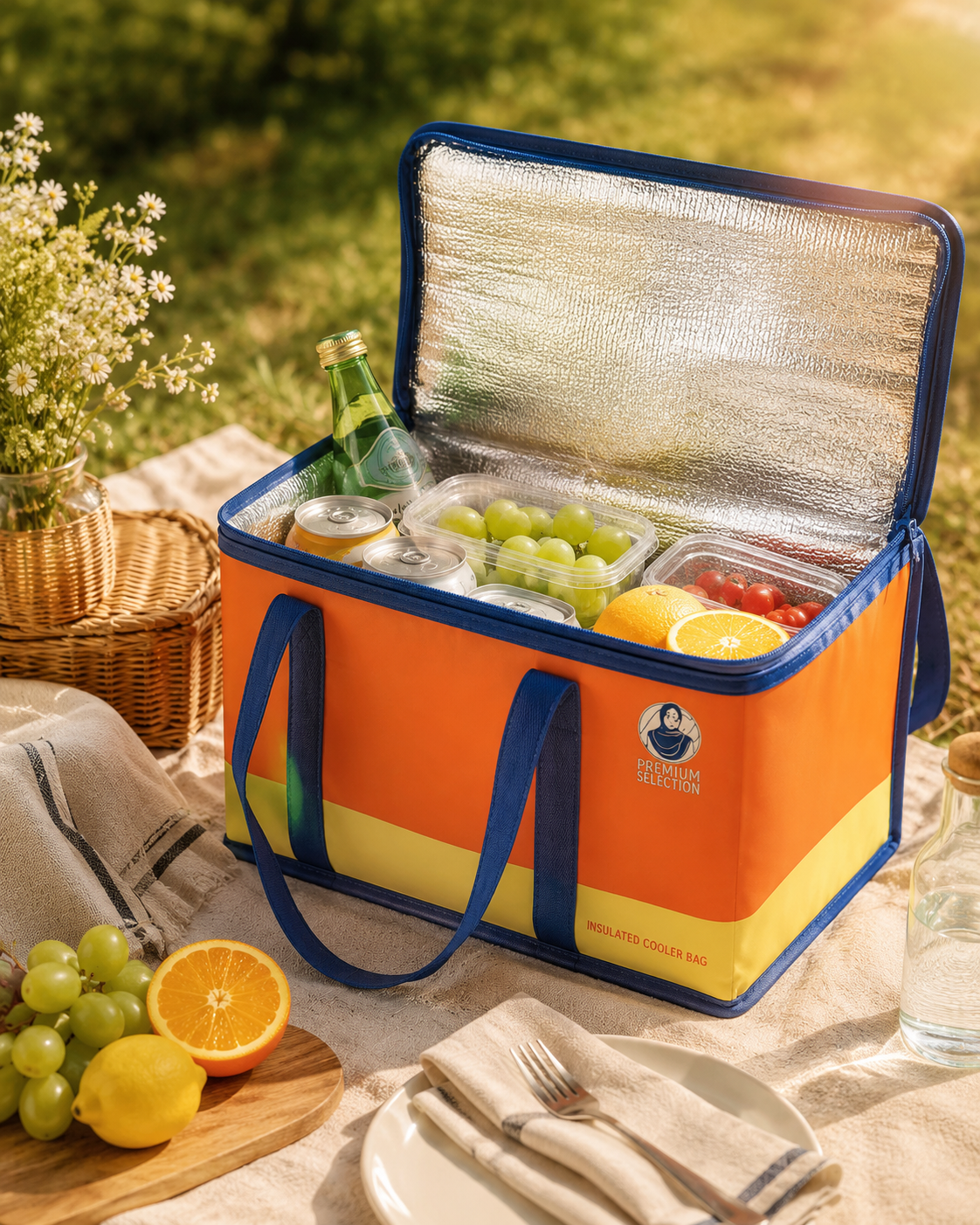 Insulated cooler bag sample reference