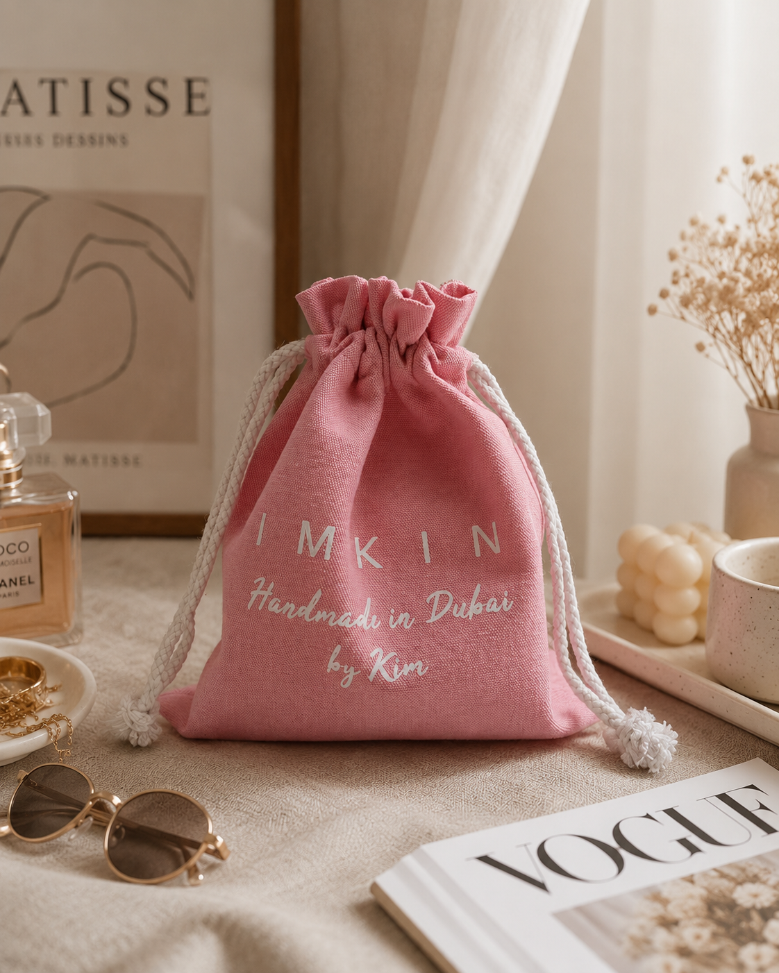 Drawstring sample bag reference