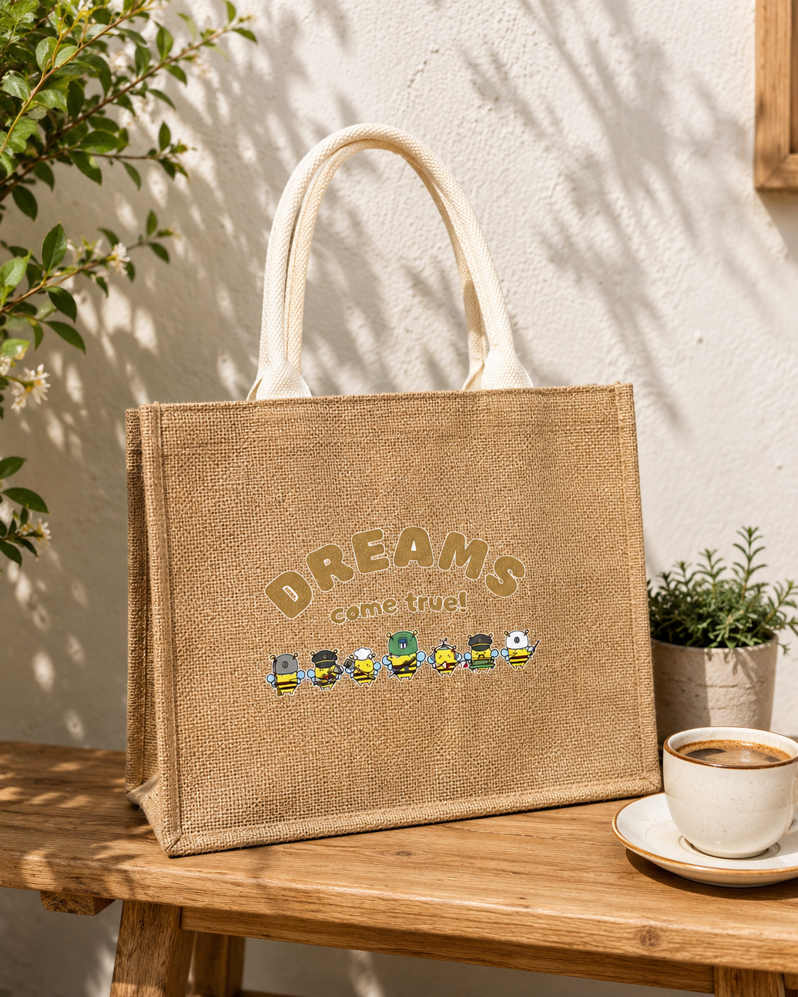 Natural reusable bag sample reference
