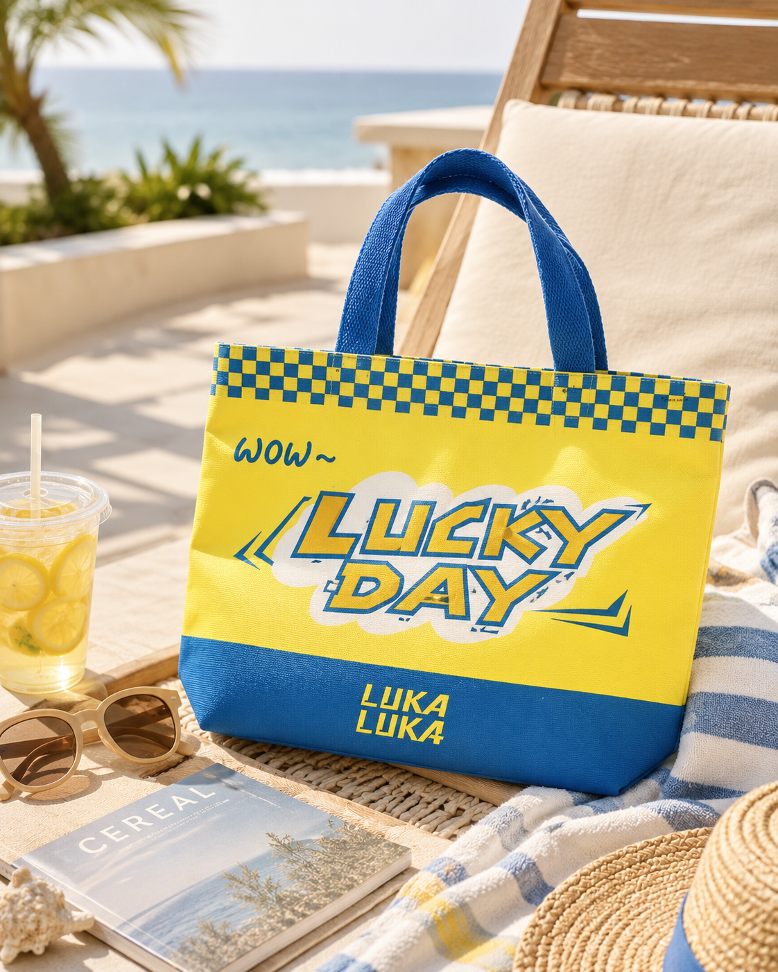 Colorful laminated PP woven tote reference