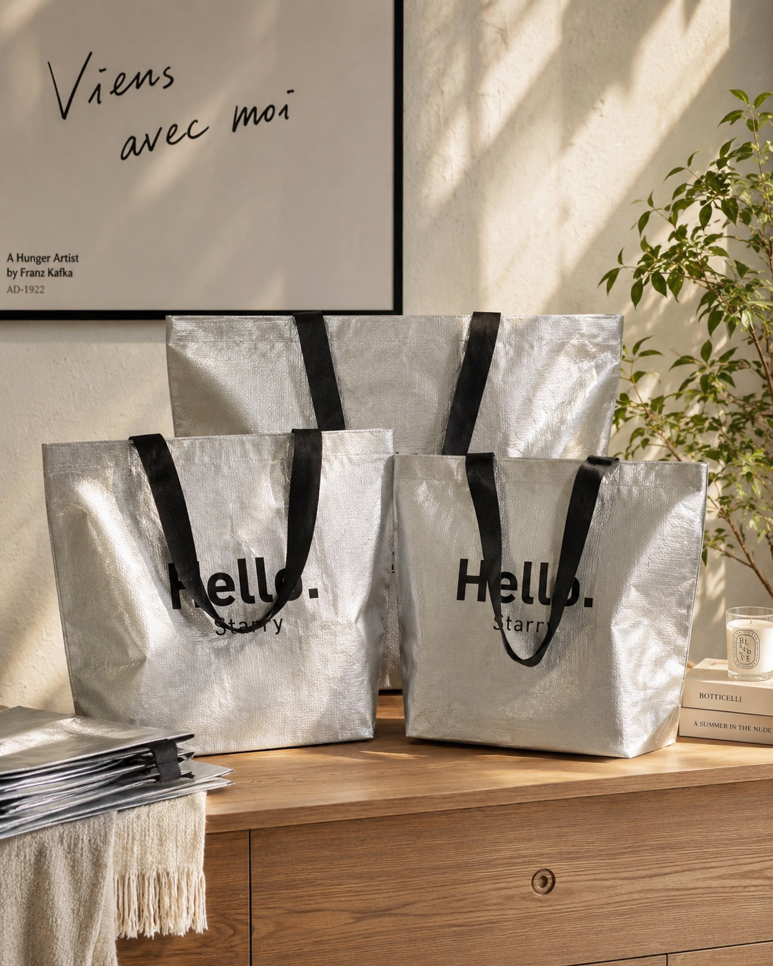 Tyvek paper texture bag reference